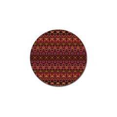 Boho Floral Pattern Golf Ball Marker (10 Pack) by SpinnyChairDesigns