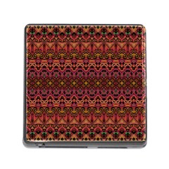 Boho Floral Pattern Memory Card Reader (square 5 Slot) by SpinnyChairDesigns