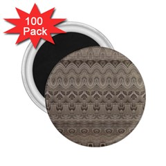 Boho Khaki  2 25  Magnets (100 Pack)  by SpinnyChairDesigns