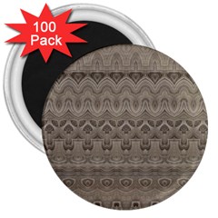 Boho Khaki  3  Magnets (100 Pack) by SpinnyChairDesigns