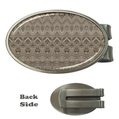 Boho Khaki  Money Clips (oval)  by SpinnyChairDesigns