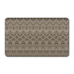 Boho Khaki  Magnet (rectangular) by SpinnyChairDesigns