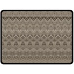 Boho Khaki  Fleece Blanket (Large)  80 x60  Blanket Front