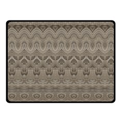 Boho Khaki  Fleece Blanket (small) by SpinnyChairDesigns