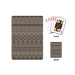 Boho Khaki  Playing Cards Single Design (Mini) Back