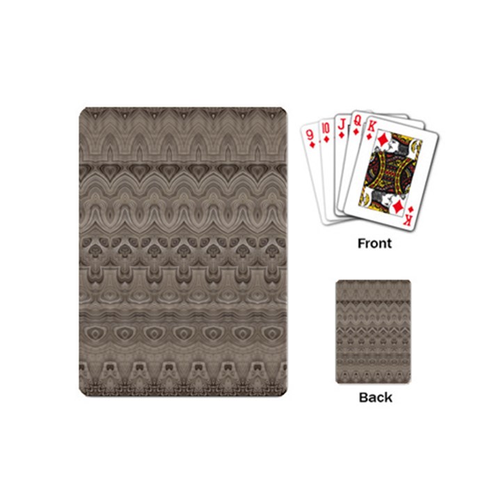 Boho Khaki  Playing Cards Single Design (Mini)