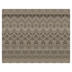 Boho Khaki  Double Sided Flano Blanket (medium)  by SpinnyChairDesigns