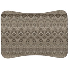 Boho Khaki  Velour Seat Head Rest Cushion by SpinnyChairDesigns