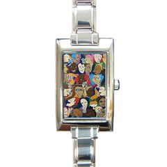 Sisters2020 Rectangle Italian Charm Watch by Kritter