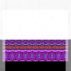 Boho Magenta Pattern Rectangular Jigsaw Puzzl by SpinnyChairDesigns