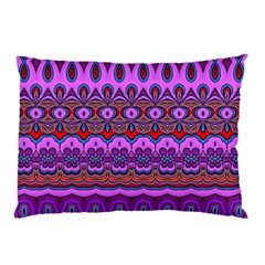 Boho Magenta Pattern Pillow Case by SpinnyChairDesigns