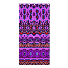 Boho Magenta Pattern Shower Curtain 36  X 72  (stall)  by SpinnyChairDesigns