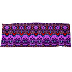 Boho Magenta Pattern Body Pillow Case Dakimakura (two Sides) by SpinnyChairDesigns