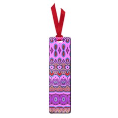 Boho Magenta Pattern Small Book Marks by SpinnyChairDesigns