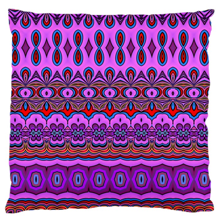 Boho Magenta Pattern Standard Flano Cushion Case (One Side)