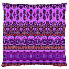 Boho Magenta Pattern Standard Flano Cushion Case (two Sides) by SpinnyChairDesigns