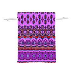 Boho Magenta Pattern Lightweight Drawstring Pouch (s) by SpinnyChairDesigns