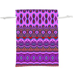 Boho Magenta Pattern  Lightweight Drawstring Pouch (xl) by SpinnyChairDesigns