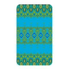 Boho Blue Green Pattern Memory Card Reader (rectangular) by SpinnyChairDesigns