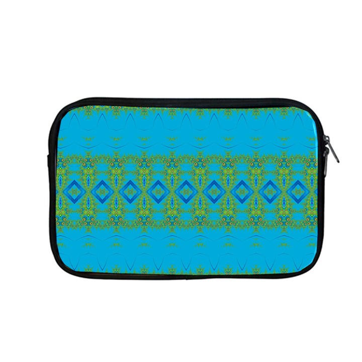 Boho Blue Green Pattern Apple MacBook Pro 13  Zipper Case