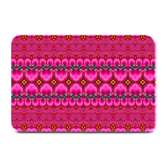 Boho Bright Pink Floral Plate Mats by SpinnyChairDesigns