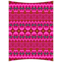 Boho Bright Pink Floral Back Support Cushion by SpinnyChairDesigns