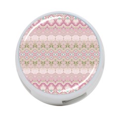 Boho Pastel Spring Floral Pink 4-port Usb Hub (one Side) by SpinnyChairDesigns