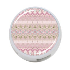 Boho Pastel Spring Floral Pink 4-port Usb Hub (two Sides) by SpinnyChairDesigns