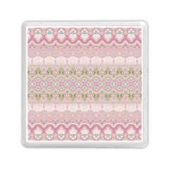 Boho Pastel Spring Floral Pink Memory Card Reader (square) by SpinnyChairDesigns