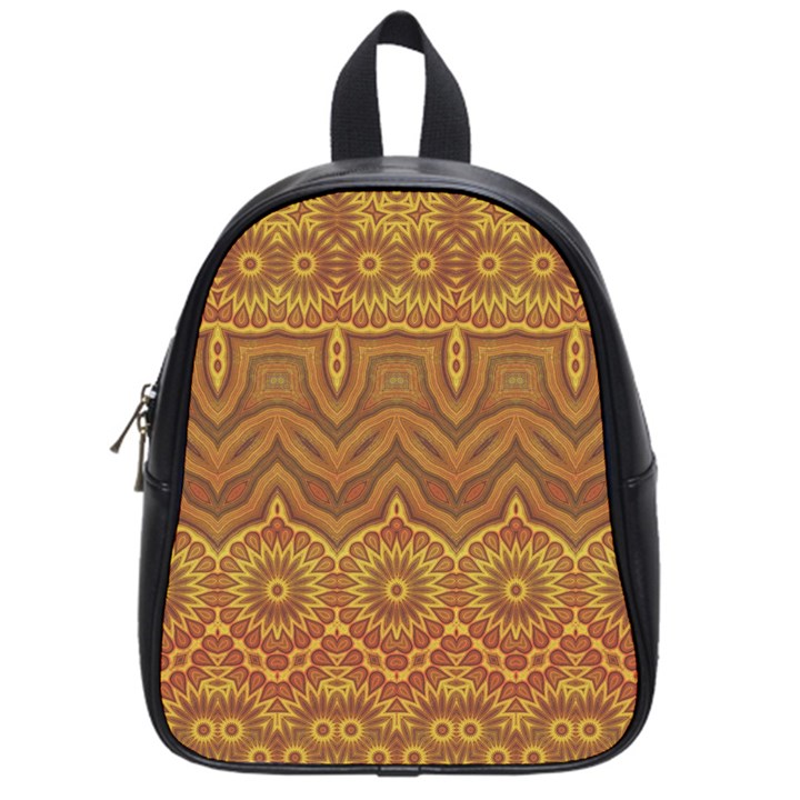 Boho Sunflower Print School Bag (Small)