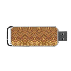 Boho Sunflower Print Portable Usb Flash (one Side) by SpinnyChairDesigns