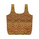 Boho Sunflower Print Full Print Recycle Bag (M) Front