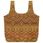 Boho Sunflower Print Full Print Recycle Bag (XXXL) Front