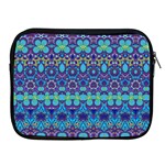 Boho Purple Blue Teal Floral Apple iPad 2/3/4 Zipper Cases Front