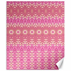 Boho Pink Floral Pattern Canvas 20  X 24  by SpinnyChairDesigns