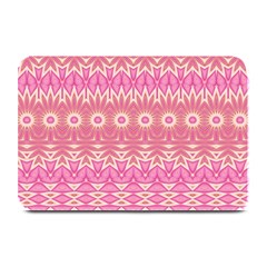 Boho Pink Floral Pattern Plate Mats by SpinnyChairDesigns