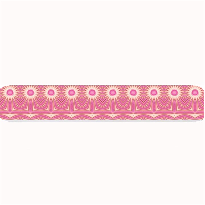 Boho Pink Floral Pattern Small Bar Mats