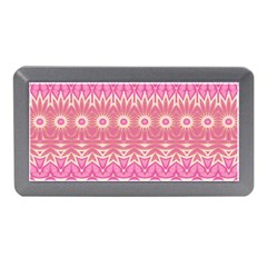 Boho Pink Floral Pattern Memory Card Reader (mini) by SpinnyChairDesigns