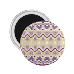 Boho Violet Yellow 2 25  Magnets by SpinnyChairDesigns