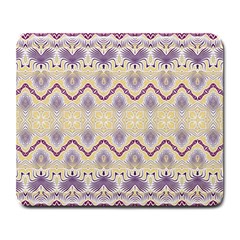 Boho Violet Yellow Large Mousepads by SpinnyChairDesigns