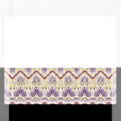 Boho Violet Yellow Rectangular Jigsaw Puzzl by SpinnyChairDesigns