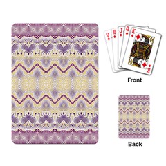 Boho Violet Yellow Playing Cards Single Design (rectangle) by SpinnyChairDesigns