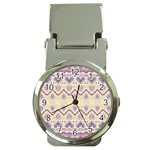 Boho Violet Yellow Money Clip Watches Front