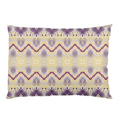 Boho Violet Yellow Pillow Case by SpinnyChairDesigns