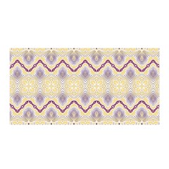 Boho Violet Yellow Satin Wrap by SpinnyChairDesigns