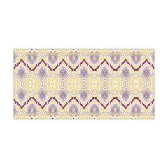 Boho Violet Yellow Yoga Headband by SpinnyChairDesigns