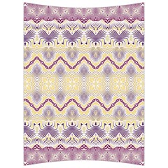 Boho Violet Yellow Back Support Cushion by SpinnyChairDesigns