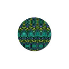 Boho Emerald Green Golf Ball Marker (10 Pack) by SpinnyChairDesigns