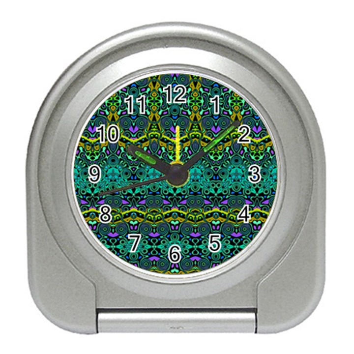 Boho Emerald Green Travel Alarm Clock