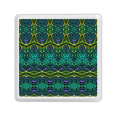 Boho Emerald Green Memory Card Reader (square) by SpinnyChairDesigns